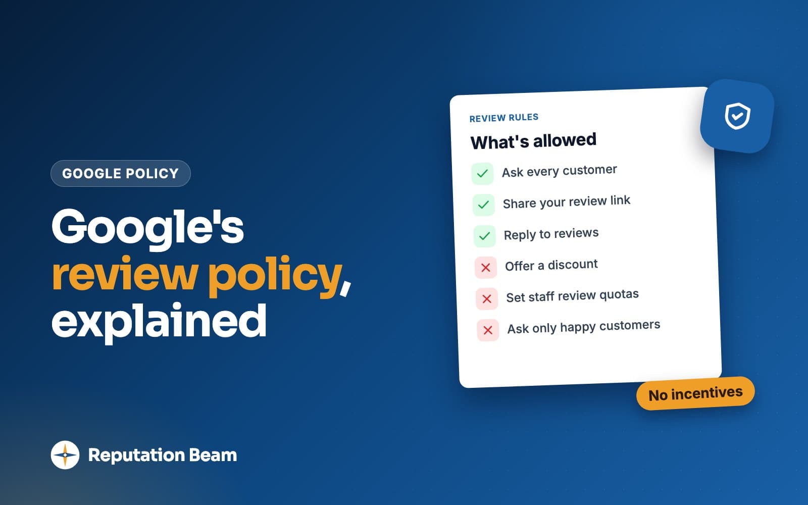 Cover: Google review policy: what businesses can and can't do
