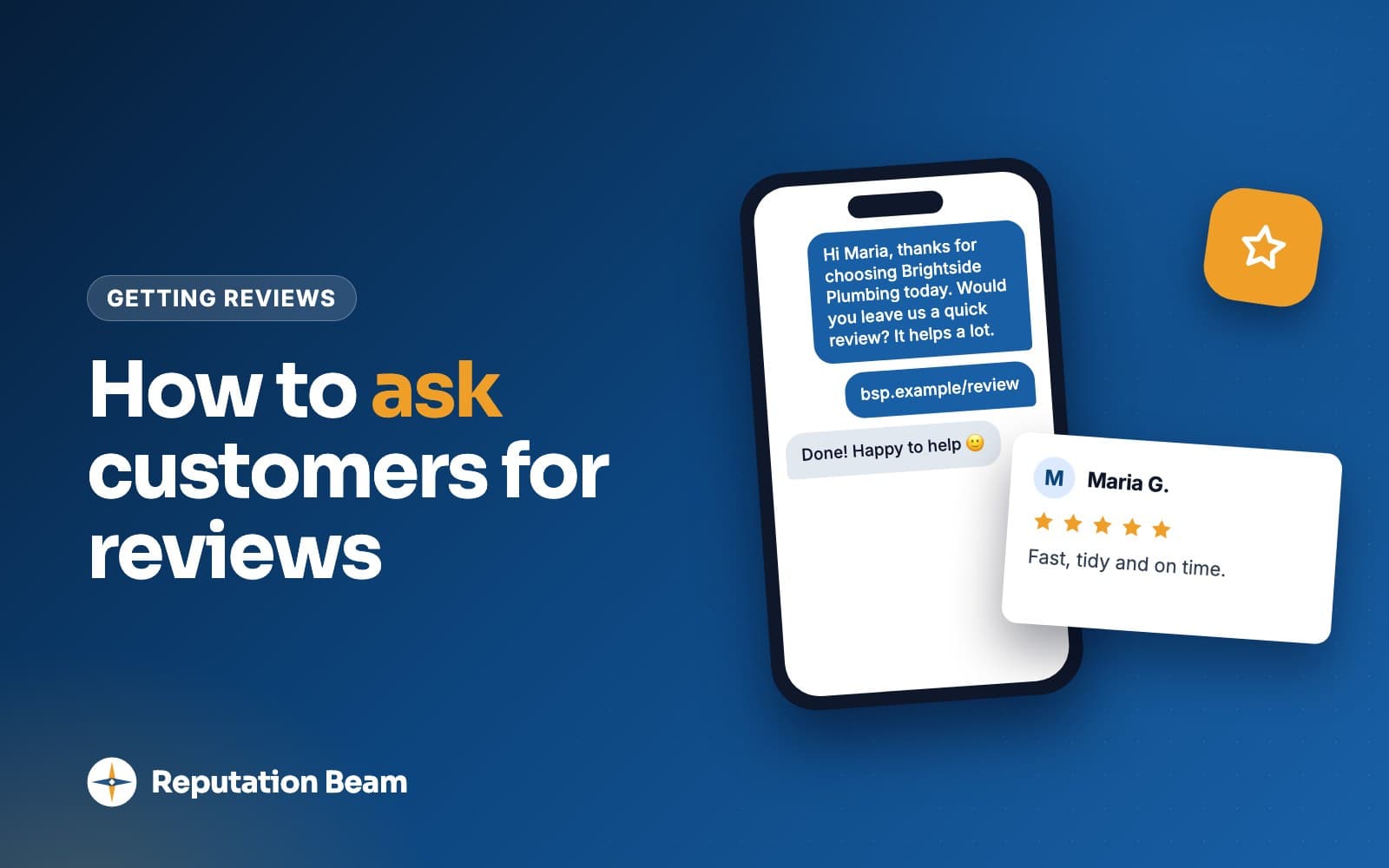 Cover: How to ask customers for reviews, with templates