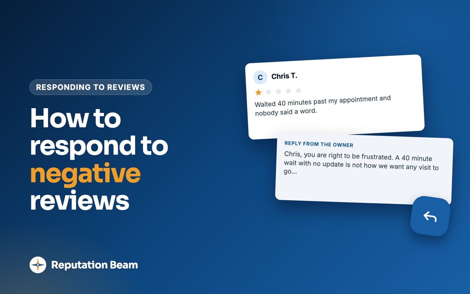 Cover: How to respond to negative reviews, with examples
